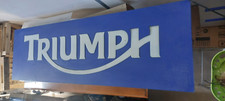 INSEGNA BLU TRIUMPH NEON CON SCRITTA PVC LUMINOSA