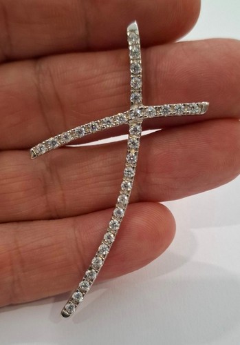 Croce ciondolo argento - 925, e