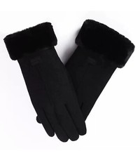 guanti donna Invernali Eleganti touch screen Neri - Taglia Unica