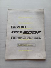 SUZUKI GSX 600 F 1992 VARIANTI manuale officina originale workshop manual