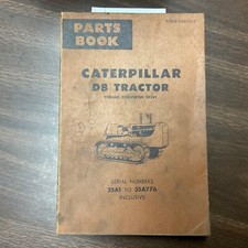 CAT Caterpillar D8 D8H PARTS MANUAL BOOK CATALOG TRACTOR BULLDOZER sn 35A1-776
