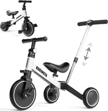 4 in 1 Triciclo Bambini Triciclo Con Maniglione Di Spinta Il Genitore per 1-3 An