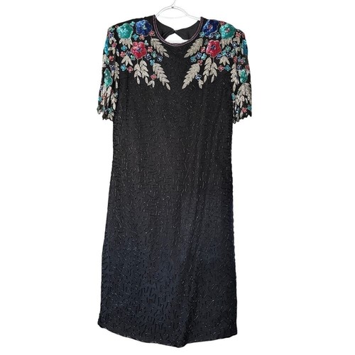 Abito scala perline paillettes - abito,