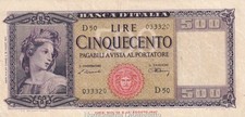 Repubblica Italiana - 500 Lire