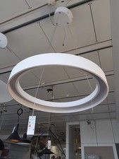 Lampadario LED a sospensione design moderno ad anello – Bianco opaco