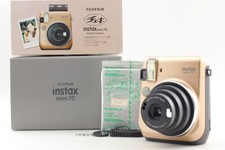 [Quasi inutilizzato/scatola] Fuji Instax Mini 70 Gold fotocamera Polaroid istantanea dal GIAPPONE