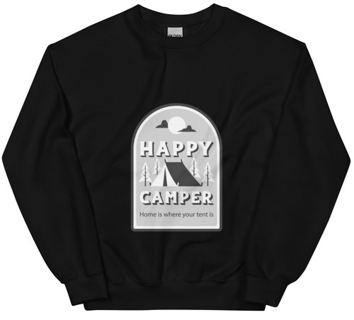 Felpa girocollo grafica happy - grafica,