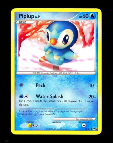Pokemon piplup promo - pokemon,