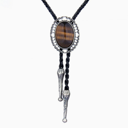 Tie men cowboy wedding brown - cowboy,