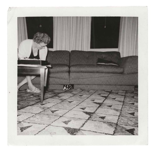 Foto istantanea vintage donna