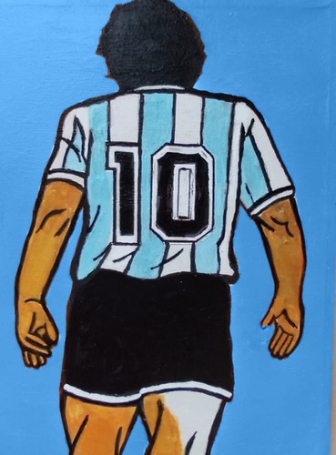 Quadro maradona pop - maradona,