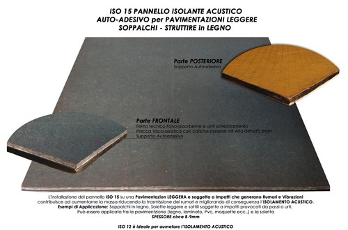 Isolante acustico auto - acustico, auto-adesivo