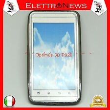 Custodia Cover TPU Morbida Trasparente Fumè Lg Optimus 3D P920 Antiurto