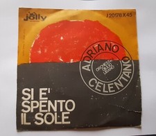 45 giri Adriano Celentano Si è spento il sole e La mezza luna