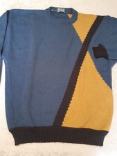  Maglione Uomo FUZZI In Alpaca 70% / 30% cotone Tg.48 . Vintage 
