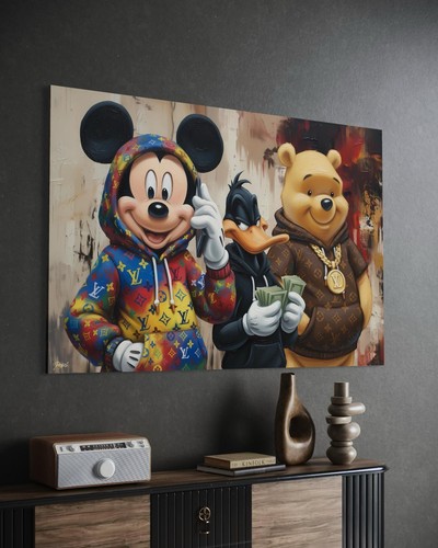 Quadro tela topolino - topolino, winnie