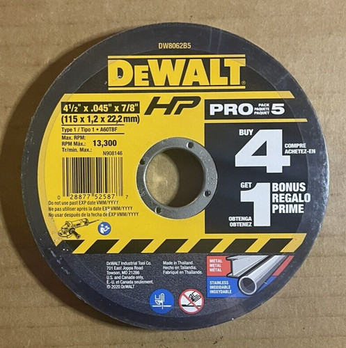 Dewalt dw8062b5 x - dw8062b5, 4-1/2”