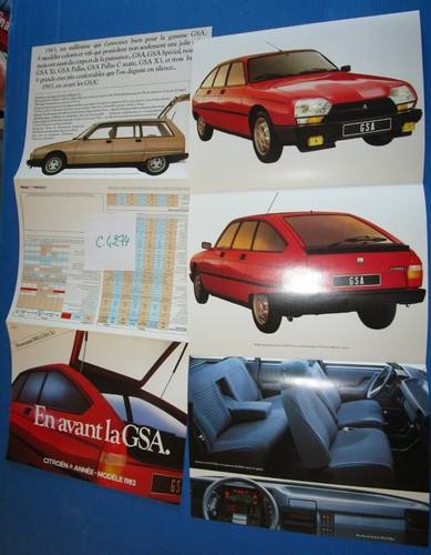 4274 citroen gsa dépliant - c.4274,