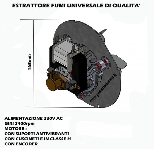 Estrattore ventola fumi - estrattore,