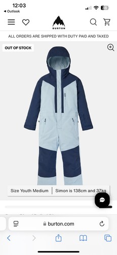 Tuta sci burton bambino - tuta,