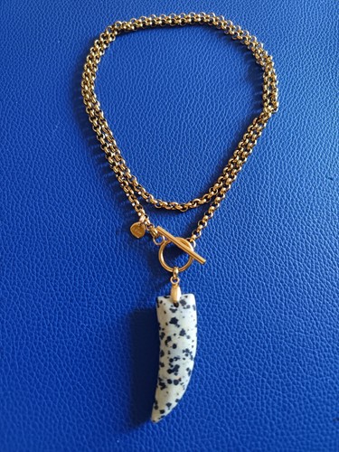 Collana donna acciaio dorato - collana,