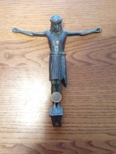 ENORME ANTICO CRISTO IN BRONZO 1800  CROCIFISSO  ARTE SACRA
