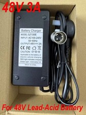 Caricabatteria Piombo Scooter Elettrico 3Amp per Powerboard Chaos 1600W 48V Batteria