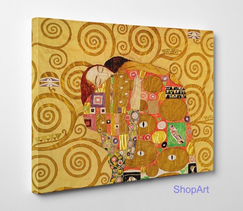 Quadro klimt l abbraccio - klimt, l'abbraccio