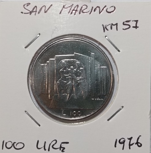 San marino 100 - lire,, 1976