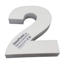 DecoPorex  Numero 2 da 20 cm