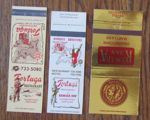 Pirate matchbook tortuga - matchbook:,