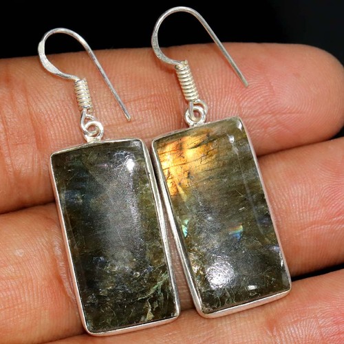 Orecchini fiery labradorite - orecchini,