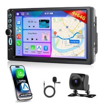 Autoradio 2 DIN Carplay Android 7” Wireless Mirror Link + Telecamera Posteriore