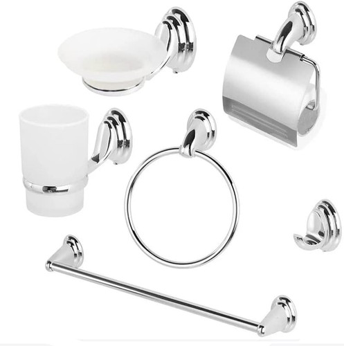Set accessori bagno pezzi - 6,