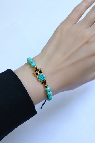 Bracciale charm gufo - bracciale,