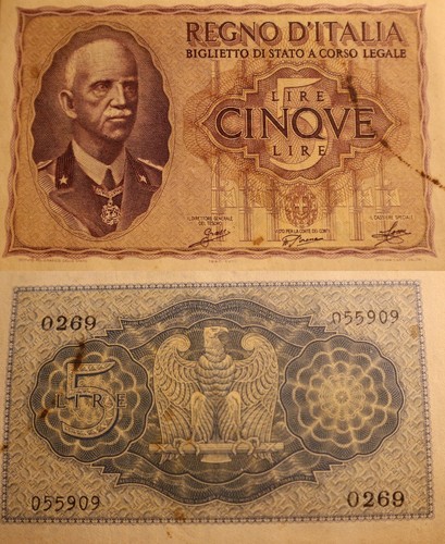 1940 italy lire grade - grade, (no
