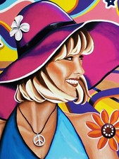 Hippie Girl anni 60 70 flipper