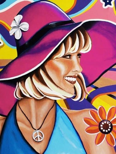 Hippie girl anni flipper - hippie,