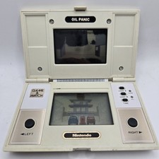 Nintendo Game Watch Oil Panic OP-51 1982 bianco/argento Display Superiore Danneg