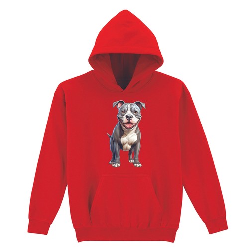 Felpa con cappuccio pitbull - con,