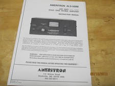 AMERITRON ALS-500M MANUALE