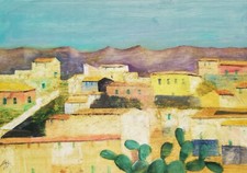 SALVATORE MAGAZZINI: Olio su Tavola 70x50 in Cornice, con Autentica; STUPENDO!!!