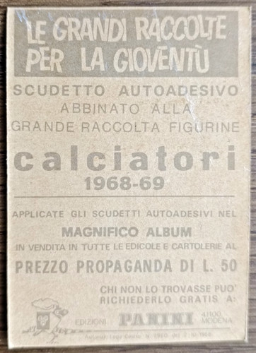 1968 scudetto collezione - 1968/69,