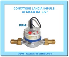 CONTATORE ACQUA LANCIA IMPULSI - ATT 1/2"- 1 IMPULSO / 1 LITRO - GRUPPO DOSAGGIO