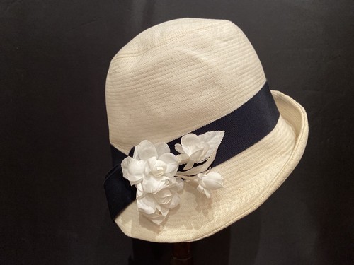 Vintage cappello bianco con - vintage,