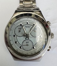Orologio Uomo Swatch Irony Chrono AG 1995 Originale –Vintage Swiss Acciaio Retrò
