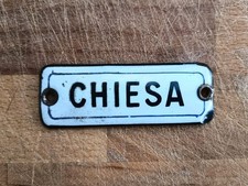 Insegna Smaltata Bombata