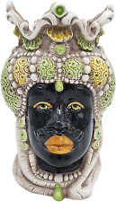 - Teste Di Moro Siciliane in Ceramica Di Caltagirone - Realizzato Interamente a 