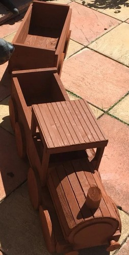 Carrozze treno legno fatte - legno,