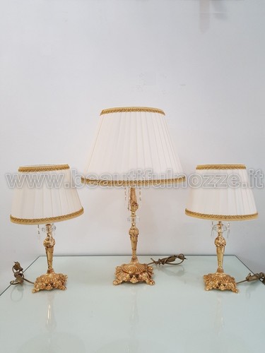 Tris lumi ottone - in, bagno